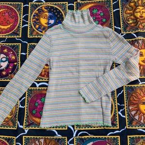 STRIPED TURTLENECK